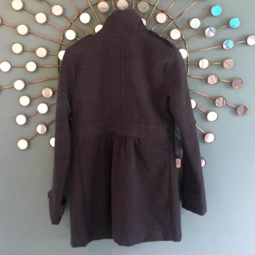 🌿5/$10🌿Charcoal pea coat - Picture 2 of 4